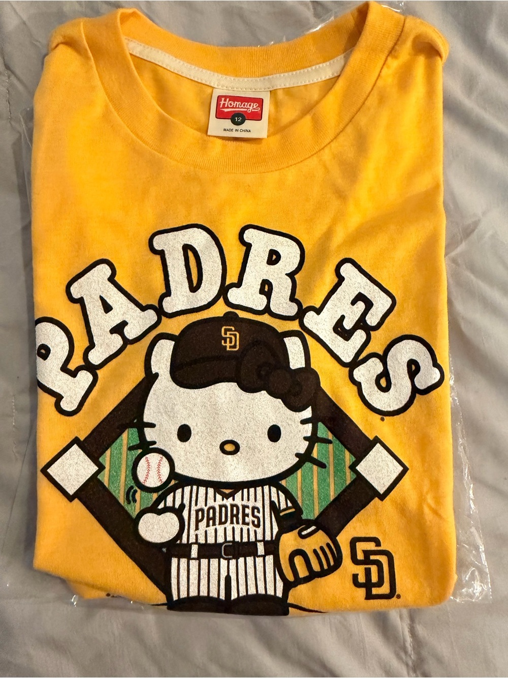 San Diego Padres x Hello Kitty Gold MLB Tee